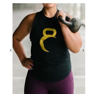 Black and Gold Kettle Moon Tank (XL)